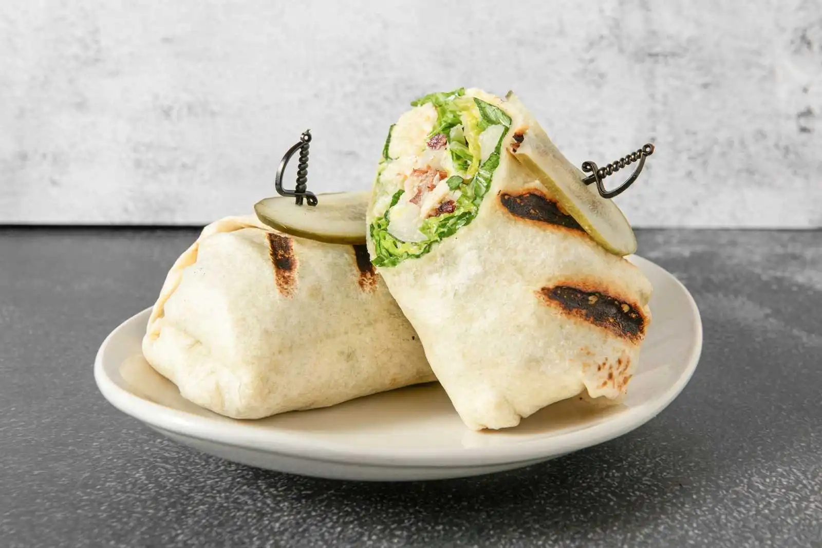 Chicken Caesar Wrap at The Hangout casual diner in Regina SK