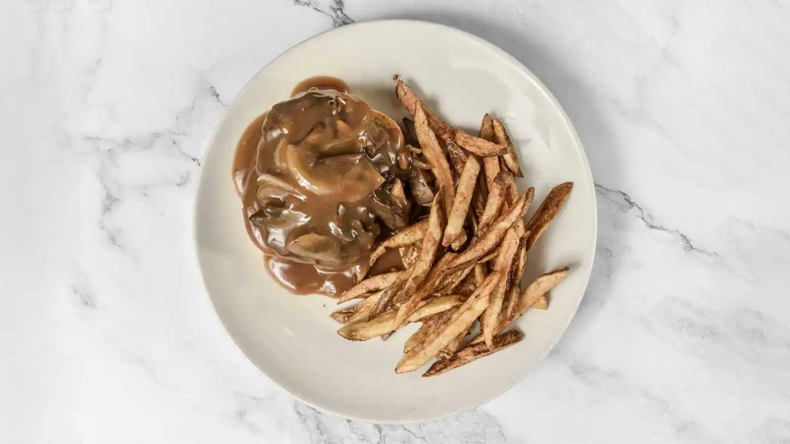 Salisbury Steak at The Hangout casual diner in Regina SK